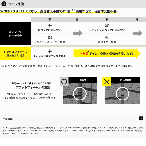 DUNLOP（ダンロップ） 205/65R16 2本セット シンクロウェザー オール