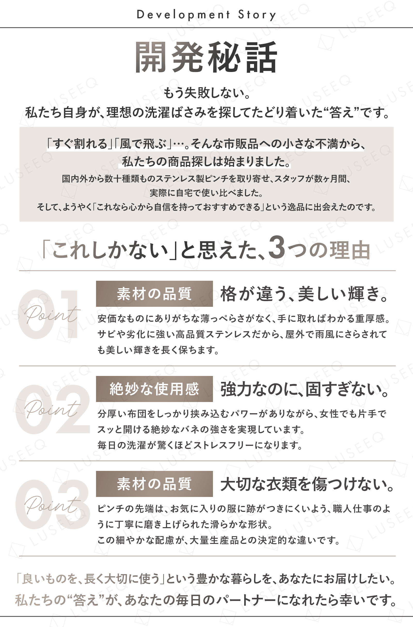 ステンレス洗濯バサミ