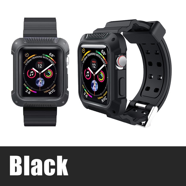 アップルウォッチ バンド 一体型 ケース ベルト 38mm 40mm 42mm 44mm
