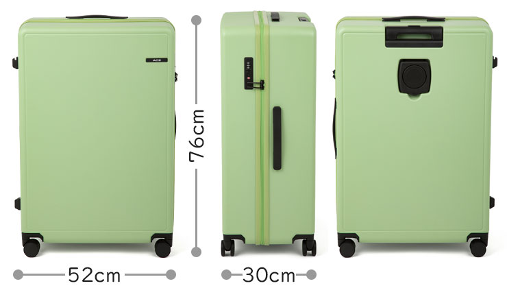 Ace（エース） ベベル (92L) ファスナータイプ スーツケース 5〜7泊用