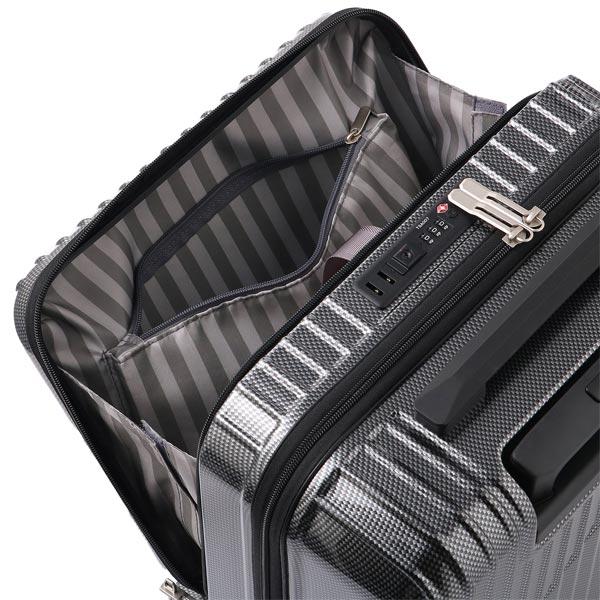 ACE クレスタ スーツケース (34L) フロントポケット ファスナータイプ 2〜3泊用 外寸計115cm 機内持ち込みサイズ 06315｜travel-goods-toko｜06