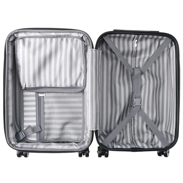 ACE クレスタ スーツケース (34L 最大39L) マチ拡張機能 ファスナータイプ 2〜3泊用 外寸計115cm 機内持ち込みサイズ 06316