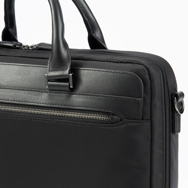 ace. ヴァシリアス ブリーフケース (8L) A4収納 13.3インチPC対応 ナイロン製 牛革パーツ 上品 ビジネス エースジーン 17751 | Ace | 07