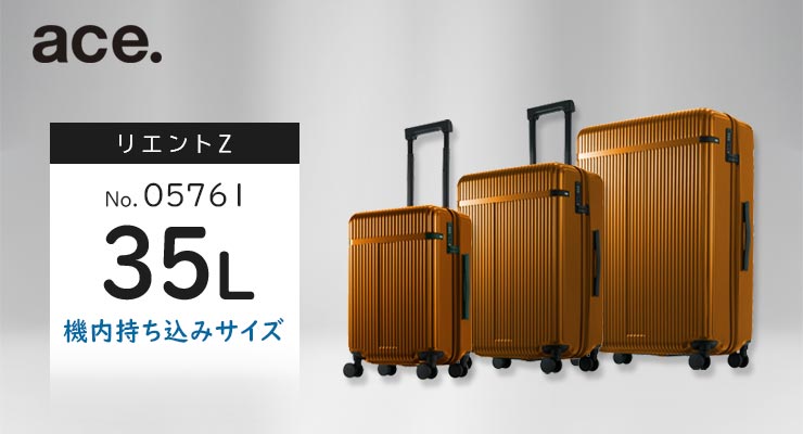 Ace（エース） ace. リエントZ アンバー (35L) 2〜3泊用 ファスナー