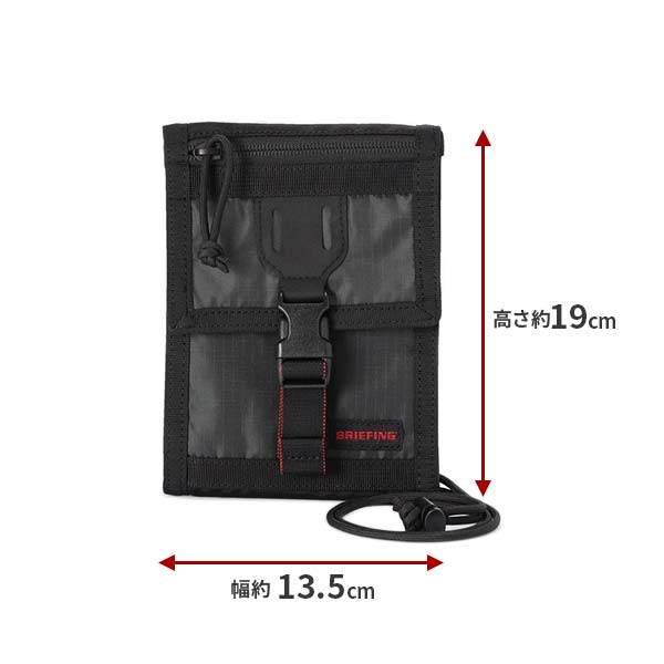 美品 BRIEFING ブリーフィング ネックウォレット 首かけ 財布 BRIEFING（ブリーフィング） BRIEFING MULTI NECK WALLET マルチネック