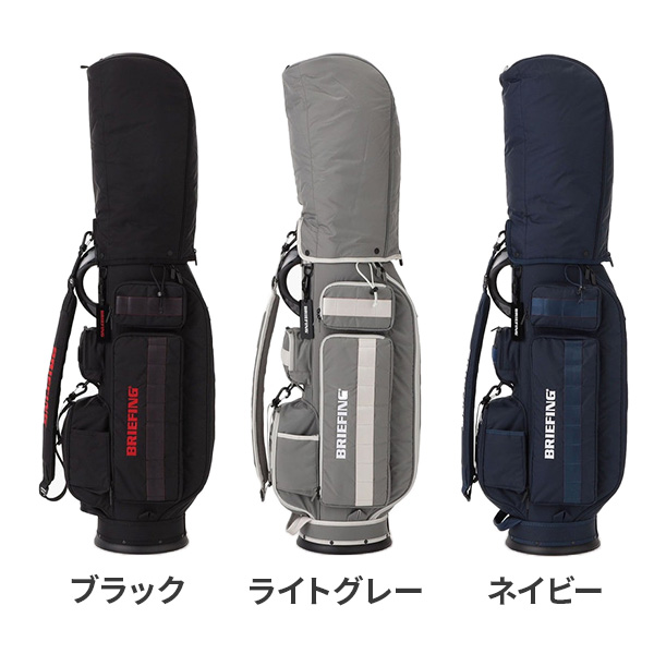 BRIEFING スタンド式キャディバッグ グレー BRIEFING GOLF キャディバッグ(色:グレー系)|ゴルフ用バッグ