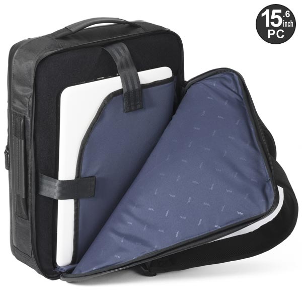 Ace ace. ガジェタブル ヘザー2 薄型リュック (19L) 撥水 杢調
