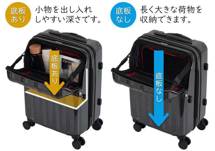 協和 HIDEO WAKAMATSU エストップ スーツケース (60L/最大71L) マチ