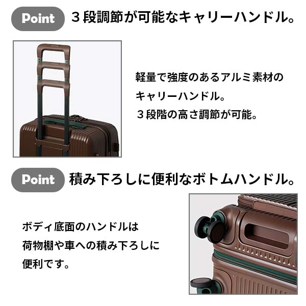 innovator（イノベーター） スーツケース 約55L フロントポケット