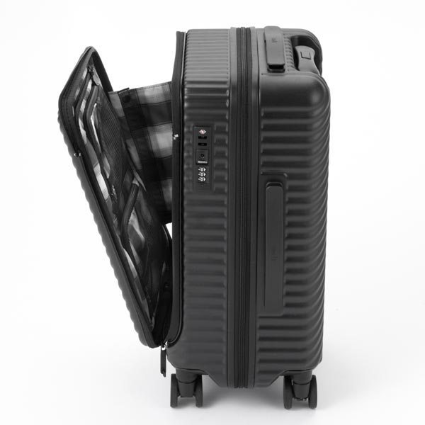 エース HaNT/ハント ココント スーツケース (36L/最大44L) トランク型 フロントオープン 拡張機能 ファスナータイプ 2〜3泊用 機内持ち込みサイズ 05511 | Ace | 03