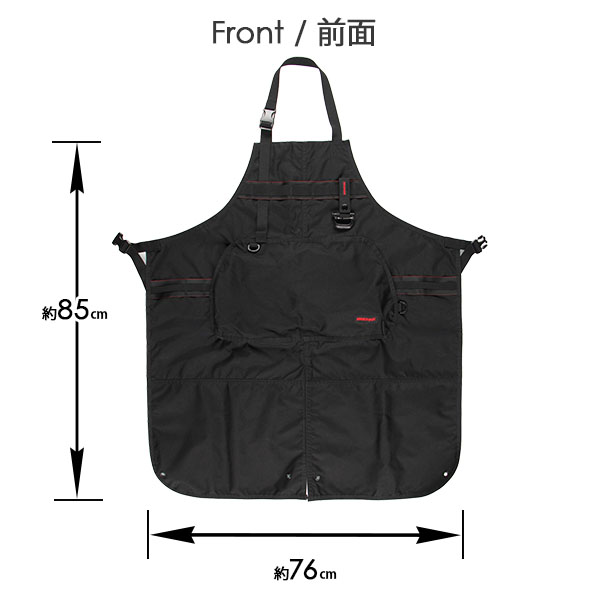 BRIEFING TOOL APRON ブリーフィング ツールエプロン グリムロック付き 難燃加工 ガーデニング キャンプ 公園 BBQ BRA223G20｜travel-goods-toko｜03