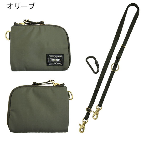 ポーター　リバティー　オリーブ・カーキミニ財布 835-16502 30 PORTER ポーター リバティー ウォレット 835-16502 財布 二