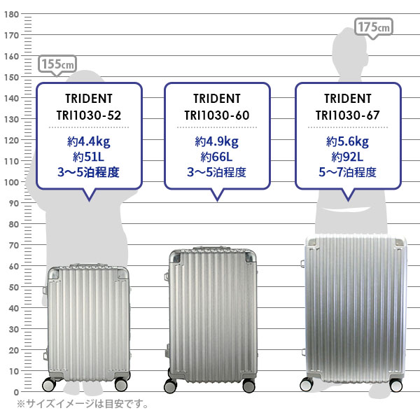 トライデント siffler TRIDENT シフレ 92L Lサイズ 5〜7泊用 手荷物