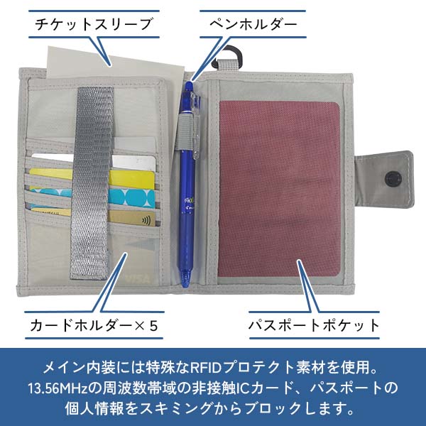 トラベルイクイップメント パスポートケース