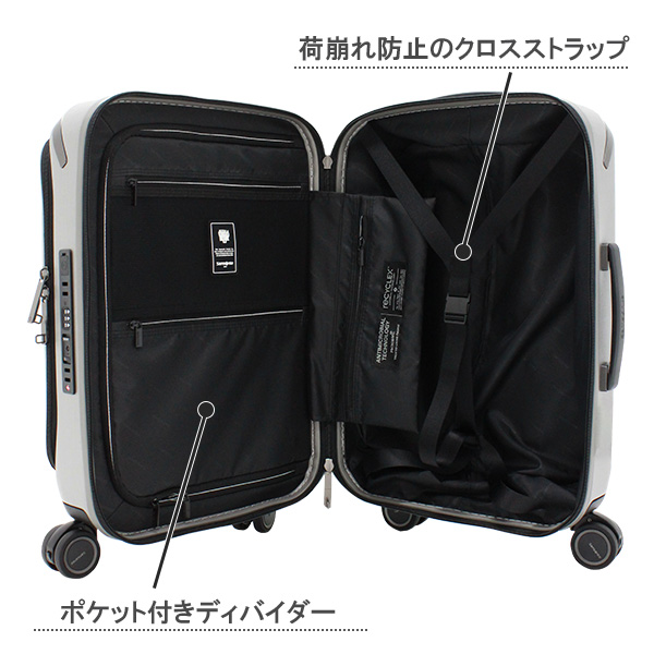 Samsonite Unimax サムソナイト ユニマックス スピナー55 36L スーツケース Mサイズ Lサイズ 1〜3泊用 正規10年保証付 (QO9*001/147415)｜travel-goods-toko｜05