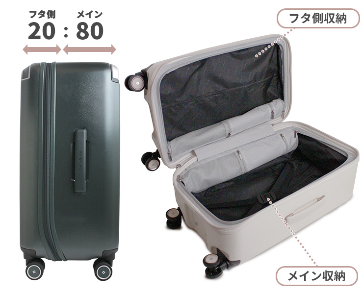 Samsonite ZENPOD サムソナイト ゼンポッド スピナー55 35L スーツケース Sサイズ 1〜3泊用 正規10年保証付  (UF1*001/154736) 正規品 (キャリーケース 小型)