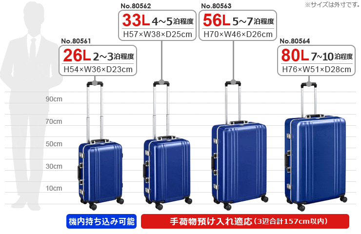 ゼロハリバートン Classic Polycarbonate 2.0 Trolley 26inch (56L ...