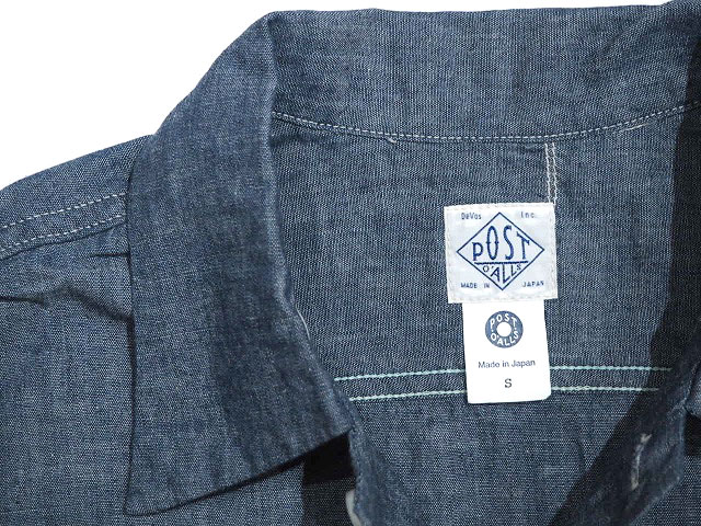 POST OVERALLS(ポストオーバーオールズ）/#3215-11 E-Z NAVY chambray