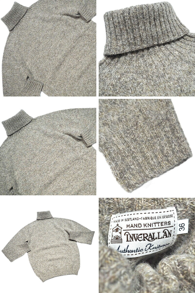 INVERALLAN（インバーアラン）/SHETLAND TURTLENECK SWEATER 