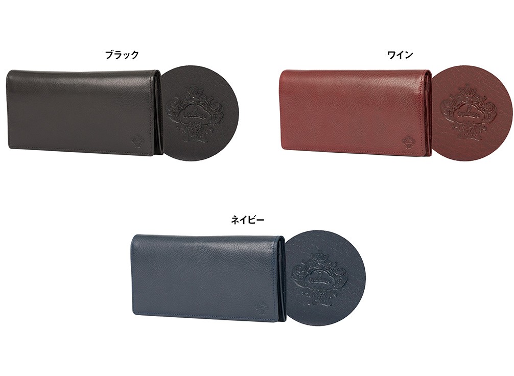Orobianco（オロビアンコ） ファスナー付き 長財布 ソリッドレザー