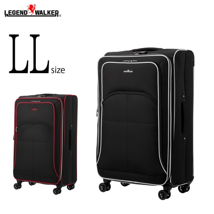 新版 スーツケース ファスナータイプ キャリーケース 大型 ダイヤルロック ダブルキャスター ビジネス LL サイズ レジェンド