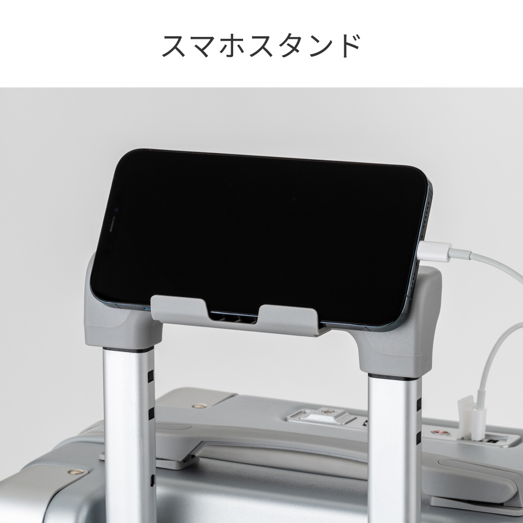 LW エルダブリュー 5213-48 スーツケース ファスナータイプ 機内持込 1年保証 ワンタッチオープン ストッパー付 USBポート TSロック Sサイズ 1〜2泊 送料無料の画像