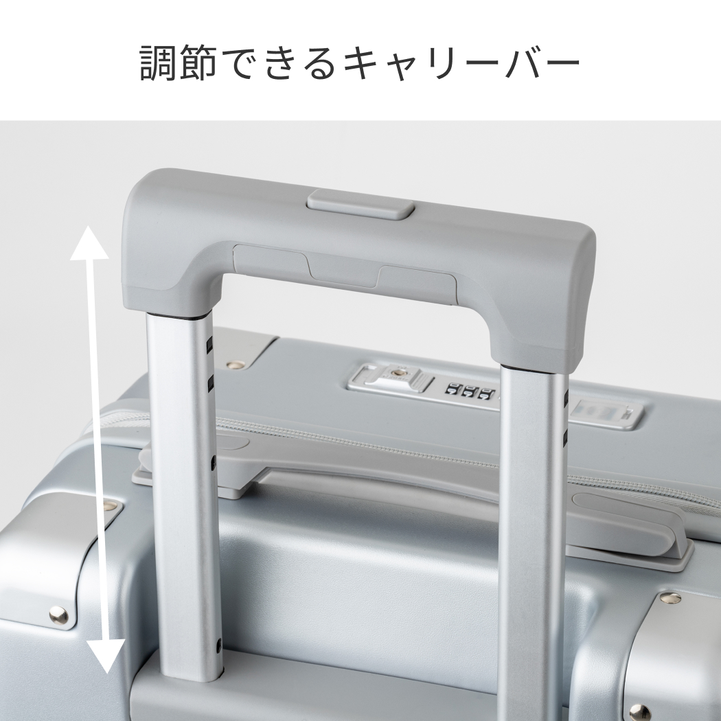 LW エルダブリュー 5213-48 スーツケース ファスナータイプ 機内持込 1年保証 ワンタッチオープン ストッパー付 USBポート TSロック Sサイズ 1〜2泊 送料無料の画像