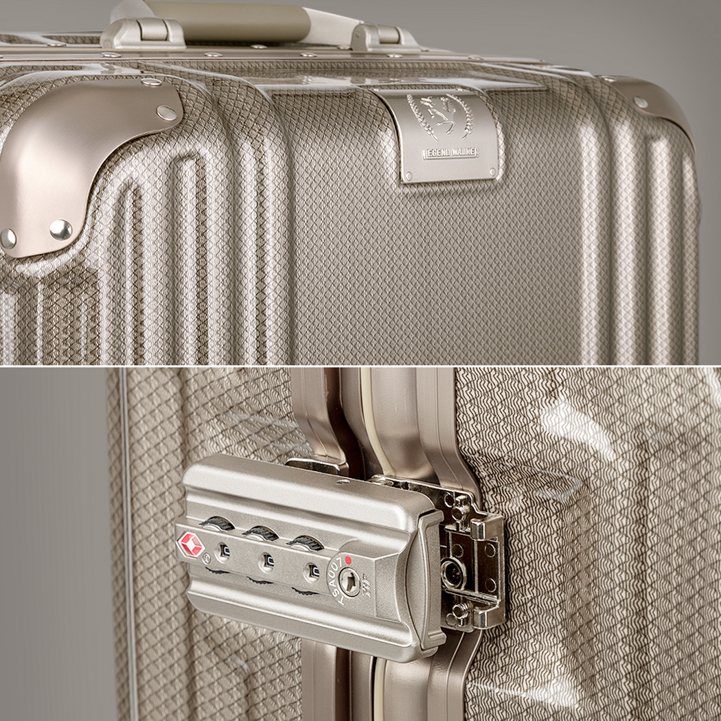 大得価新品新品＠軽くて丈夫な鏡面仕上げハードケース　5097-53ブルー スーツケース、トランク一般