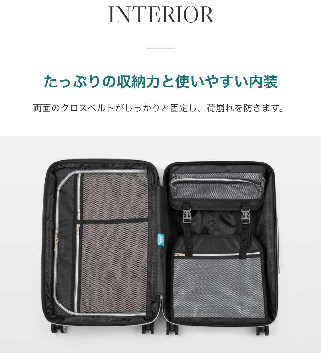 スーツケース キャリーケース ファスナータイプ 容量拡張機能 レバー式