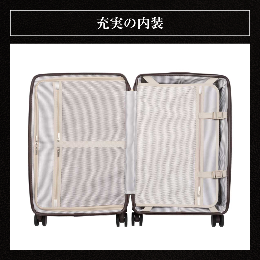 【美品】WORLD TRUNK スーツケース　ホワイト WORLD TRUNK 7110-48 スーツケース キャリーケース キャリー