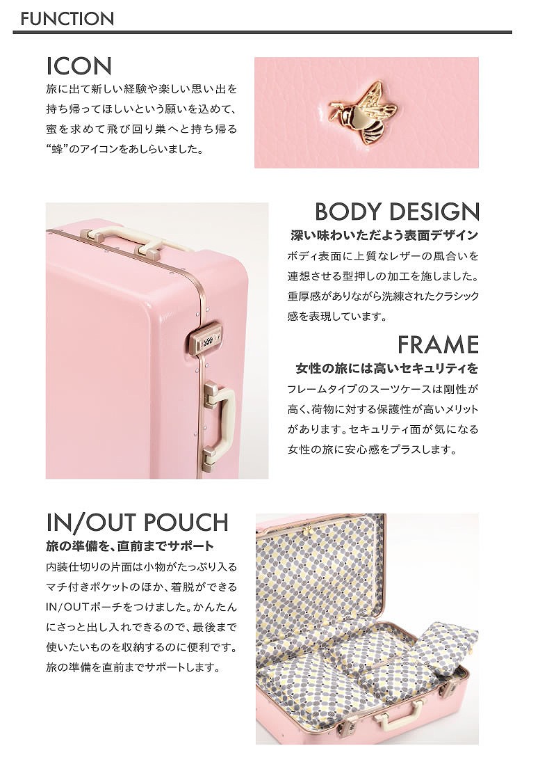 美品 未使用 エース スーツケース・キャリーバック トランク型 インテリア 71-06753-0.jpg