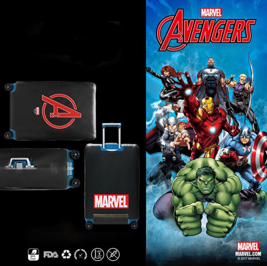 マーベルティーム アベンジャーズ スーツケースカバー Lサイズ
