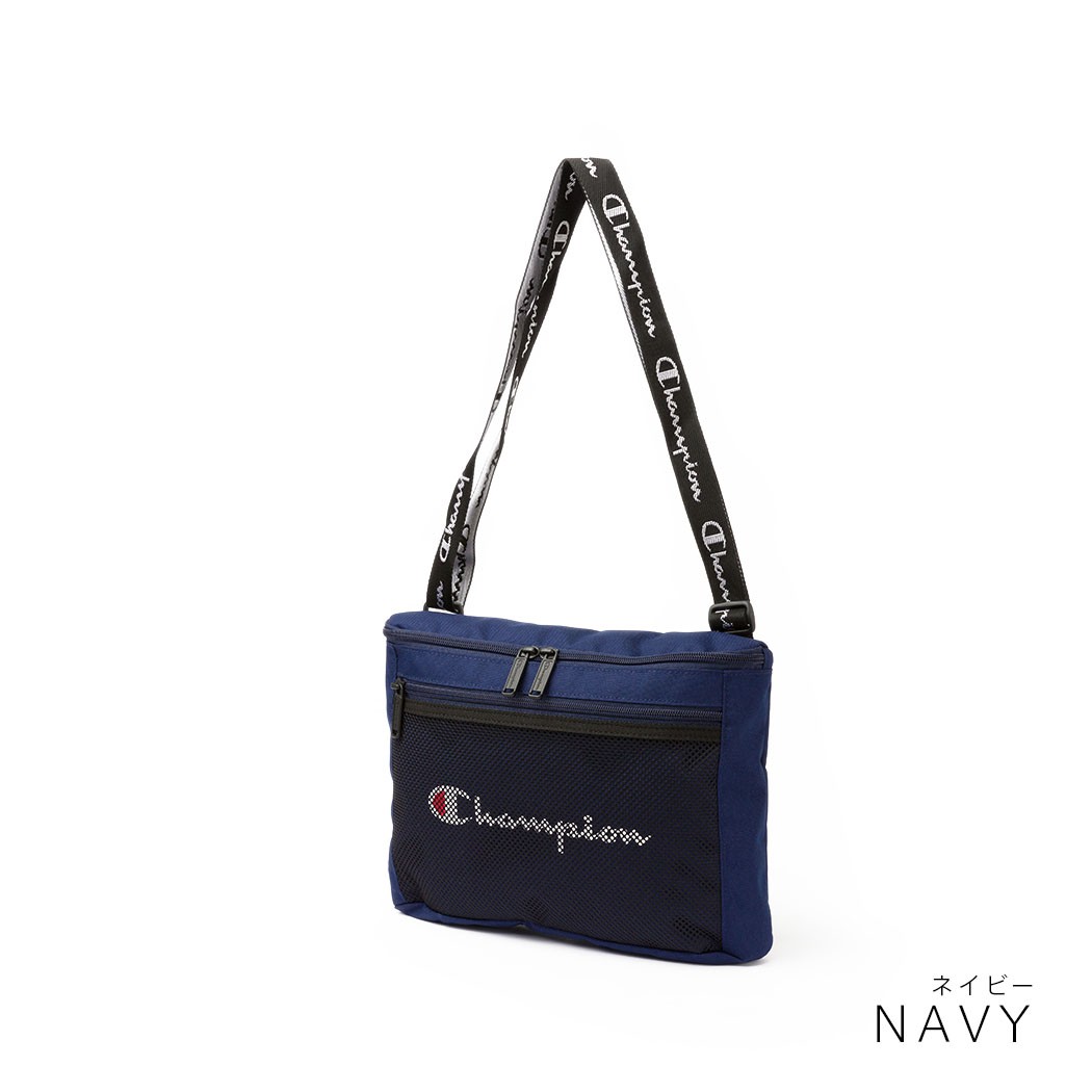 ほぼ未使用品 champion チャンピオン ビニール トートバッグ&サコッシュ Champion チャンピオン ショルダーバッグ サコッシュ 斜めがけ