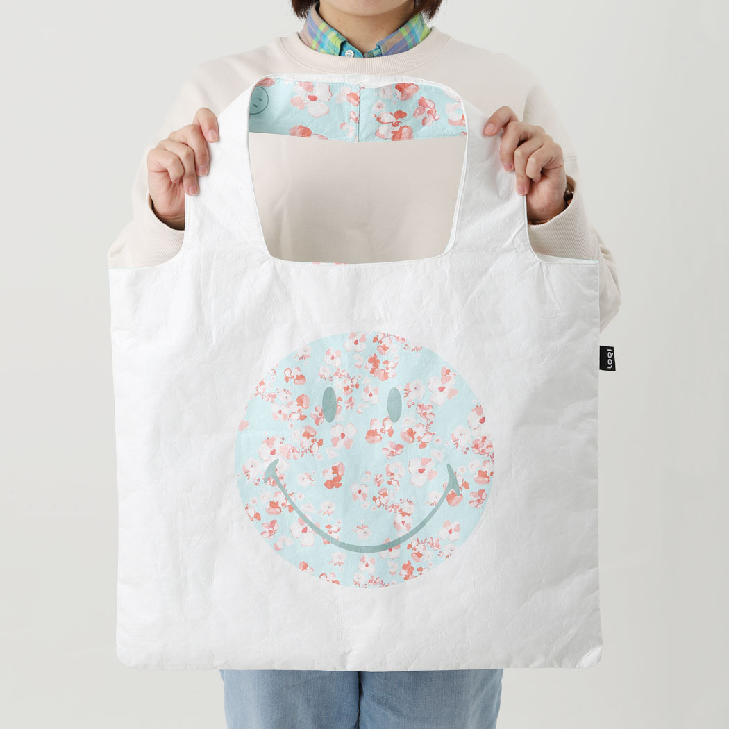 エコバッグ LOQI ローキー SMILEY スマイリー 女性用 大きめ