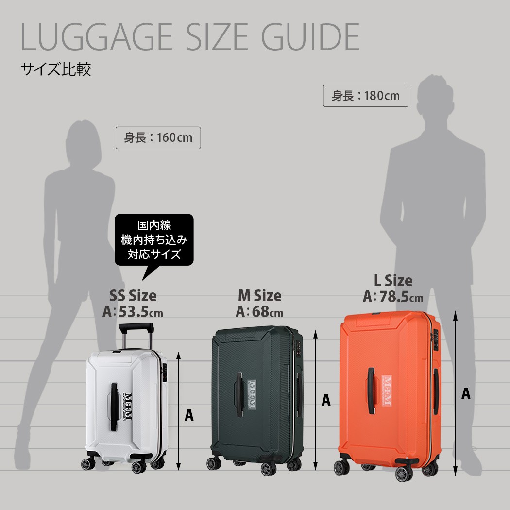 スーツケース キャリーケース キャリーバッグ トランク 大型 軽量 L