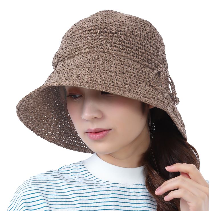 麦わら帽子 帽子 レディース  uv 折りたたみ 春夏 UVカット ストローハット 母の日ギフト プレゼント 実用的 2025 | Drection | 06