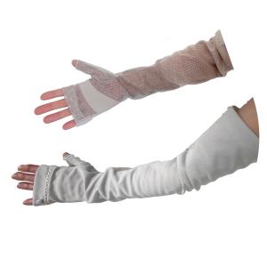 UV手袋 ロング アームカバー 接触冷感 レディース UV対策 紫外線対策 夏用 夏 涼しい メッシ...
