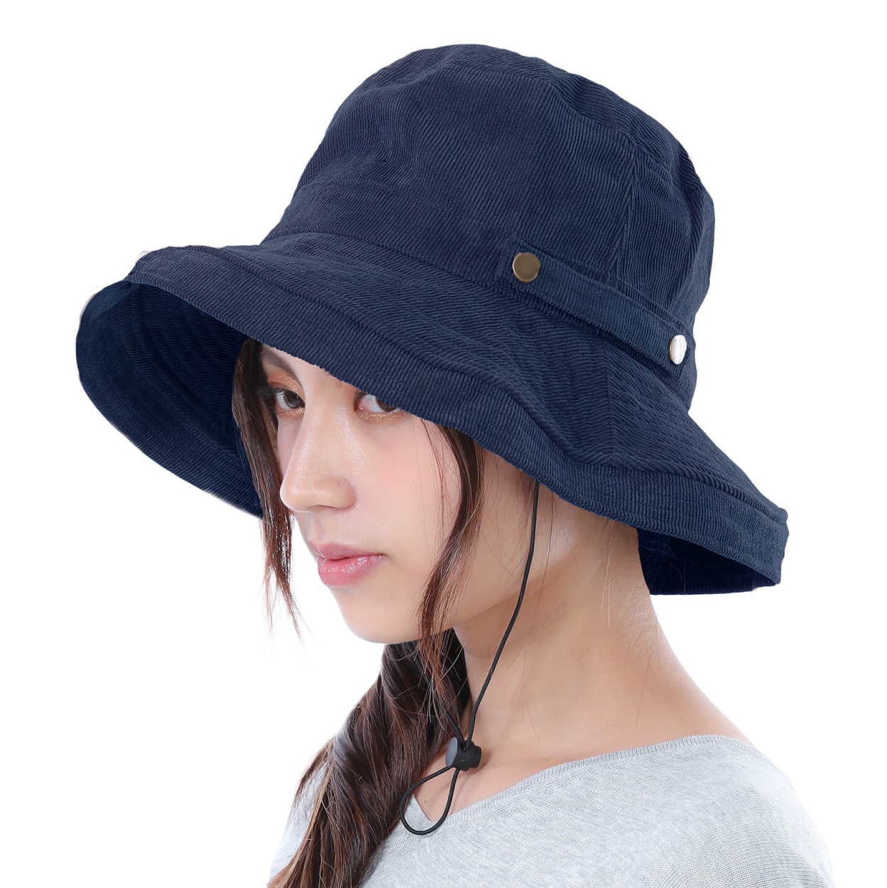 帽子 レディース UVカット 99% 折りたたみ 紐付き つば広 日焼け防止 日よけ UPF50+ ...