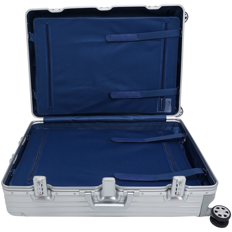 アルミニウム製スーツケース 色シルバー Lサイズ 89L 28インチ 日本製 