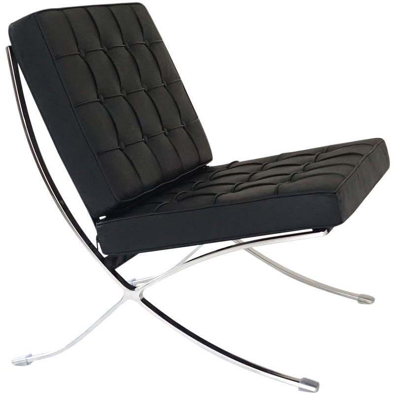 ミース・ファン・デル・ローエ バルセロナチェア 総本革イタリアン