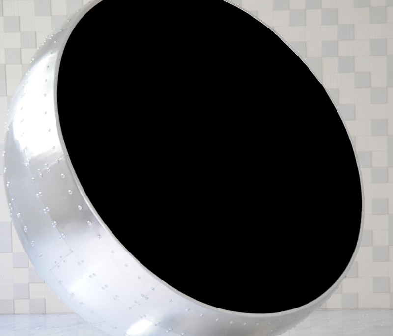 アルミ外装 ボールチェア エーロ・アールニオ 1 色シルバー×ブラック