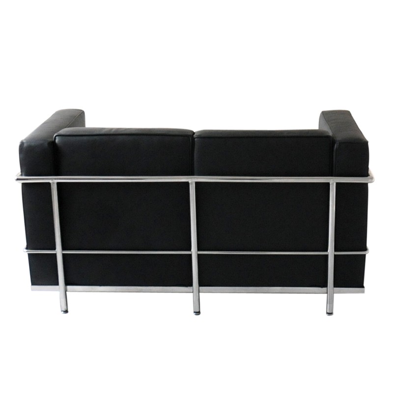 ル・コルビジェ LC2 3P ホワイト 本革 イタリアンレザー コルビュジェ ⭐️デザイナーズ家具⭐️ ル・コルビジェ ソファ LC2 1人掛×2