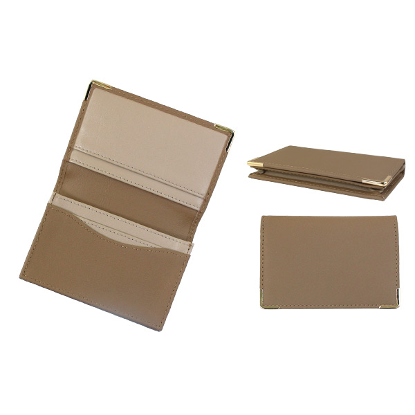 名入れ フランクレール本革二つ折り名刺入れ 名前入り 名刺入れ