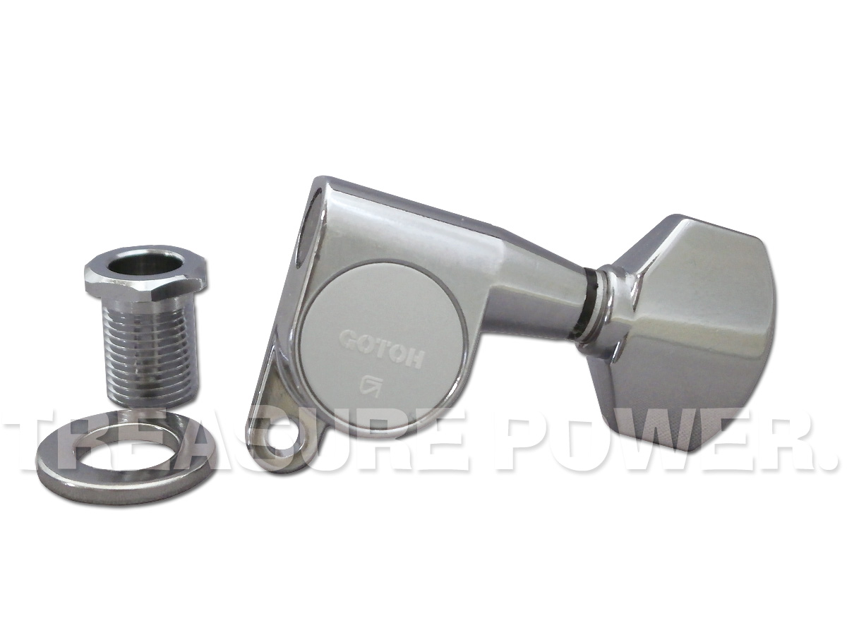 tp】 GOTOH SG381-MG-07 Chrome 6連 ゴトー ロック式 ギターペグ 新品