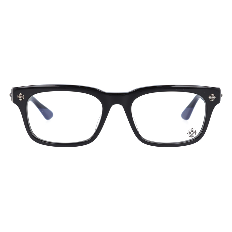 クロムハーツ メガネフレーム Chrome Hearts 眼鏡 レギュラーフィット CHROME HEARTS VAGILANTE BK-GP 54 スクエア メンズ レディース CHROME HEARTS（クロムハーツ） メガネ フレーム メンズ レディース 度