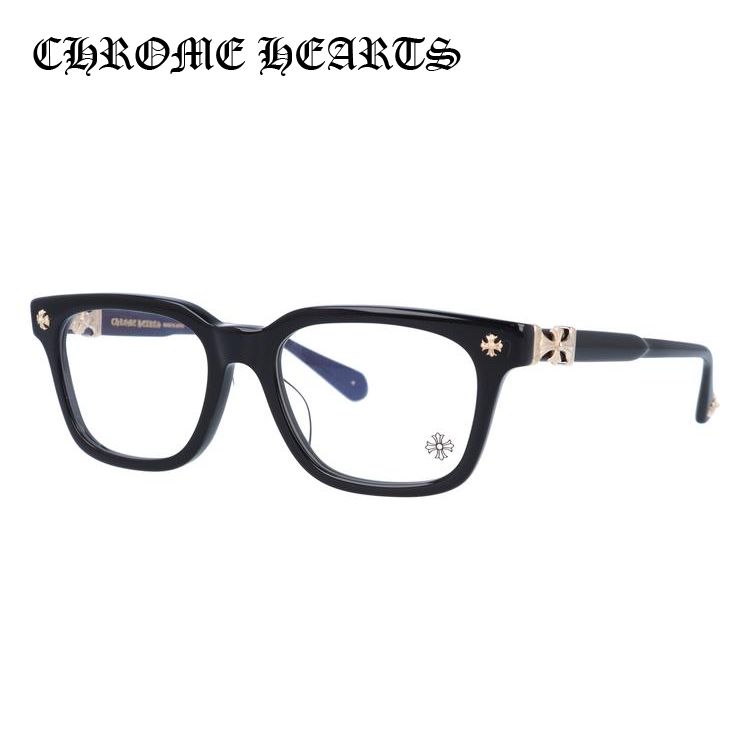 メガネ フレーム クロムハーツ CHROME HEARTS PCメガネ ブルーライトカット 老眼鏡 伊達 ブランド めがね COX UCKER BK-18KGP 52 プレゼント ギフト