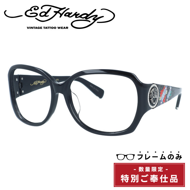 希少 Ed Hardy CROSS 一眼サングラス クロス 純正ケース付 エド