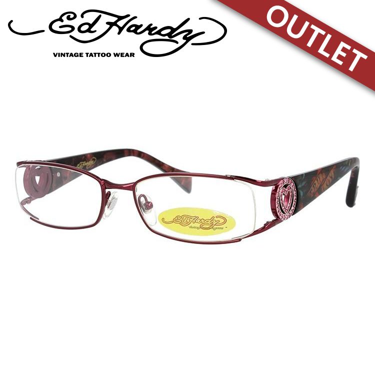 Ed Hardy（エド・ハーディー） メガネ フレーム フレーム PCメガネ