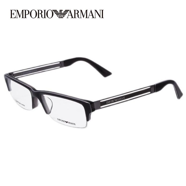 メガネ フレーム エンポリオアルマーニ EMPORIO ARMANI PCメガネ ブルーライトカット 老眼鏡 伊達 ブランド おしゃれ めがね EA1343J 675 54 ハーフリム