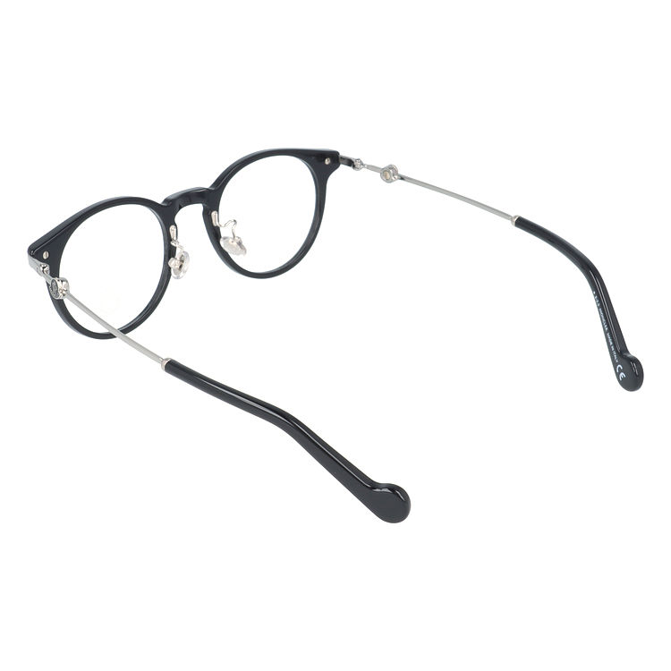 モンクレール メガネフレーム ブルーライトカット 老眼鏡 伊達メガネ アジアンフィット MONCLER ML5115-D 001 46 オーバル ユニセックス メンズ レディース モンクレール メガネフレーム MONCLER 艶あり